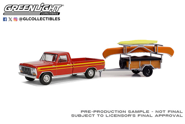 1978 Ford F-150 Ranger Explorer with Canoe Trailer